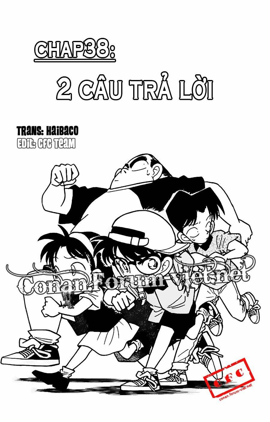 Đọc truyện tranh online Thám Tử Conan Chap 38