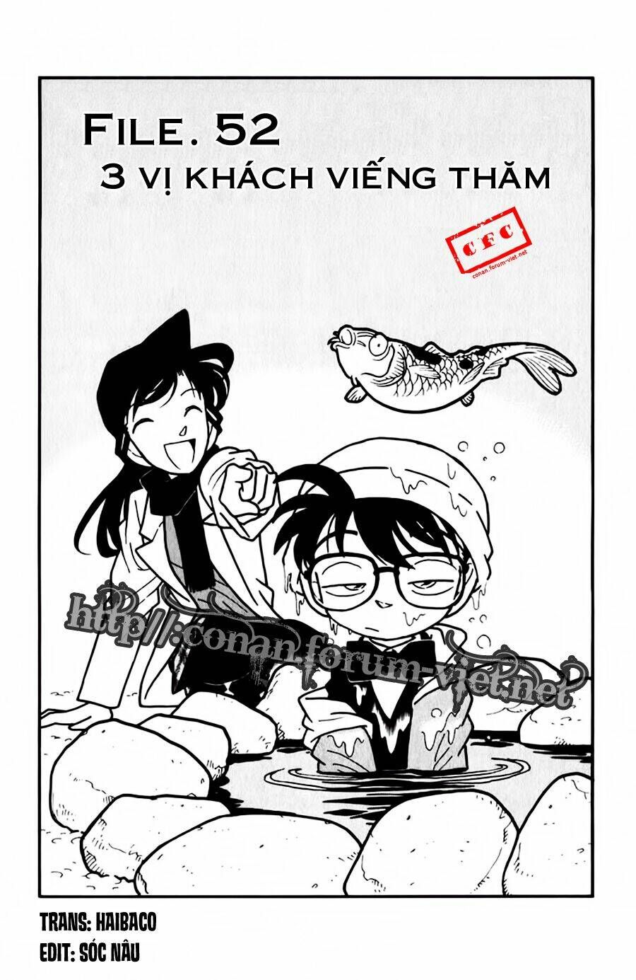 Thám Tử Conan Chap 52 bản đẹp, load nhanh