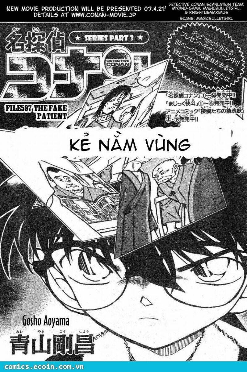 Thám Tử Conan Chap 597 – Trở lại và lợi hại hơn xưa