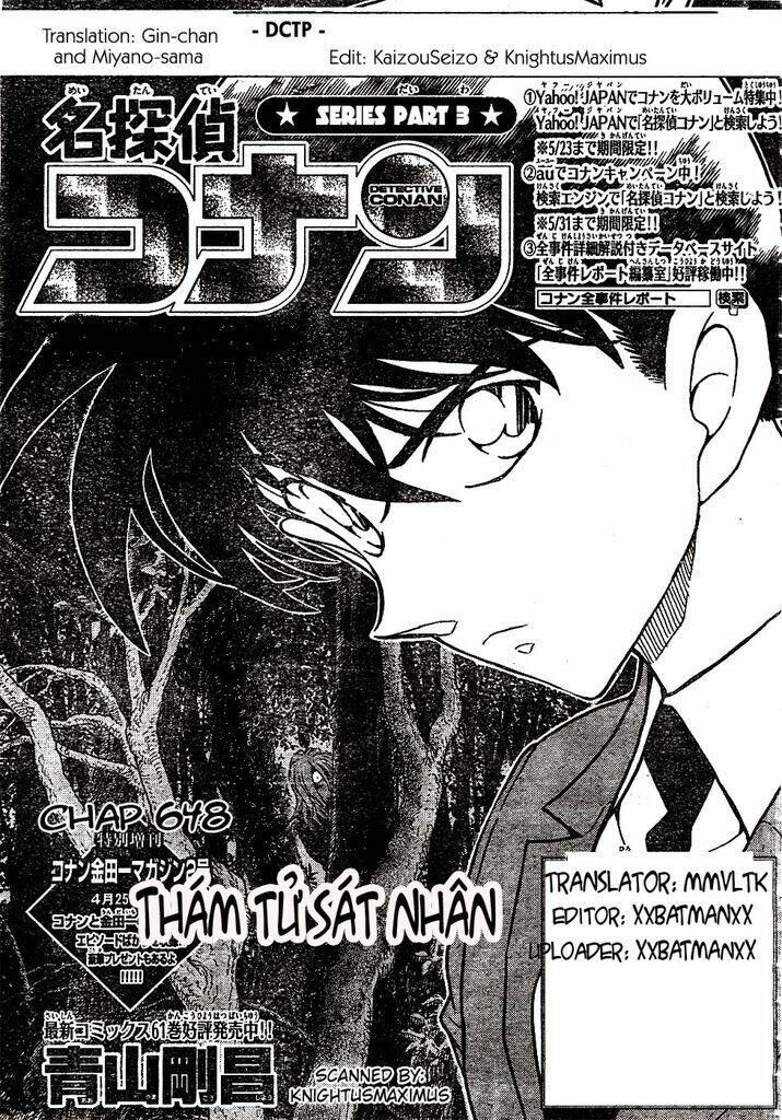 Đừng bỏ lỡ Thám Tử Conan Chap 648 cực hot tuần này