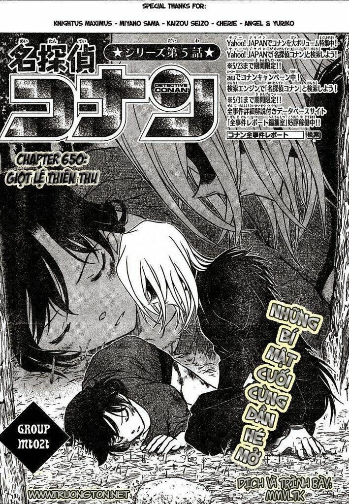 Thám Tử Conan Chap 650 hôm nay – Thăng hoa cảm xúc