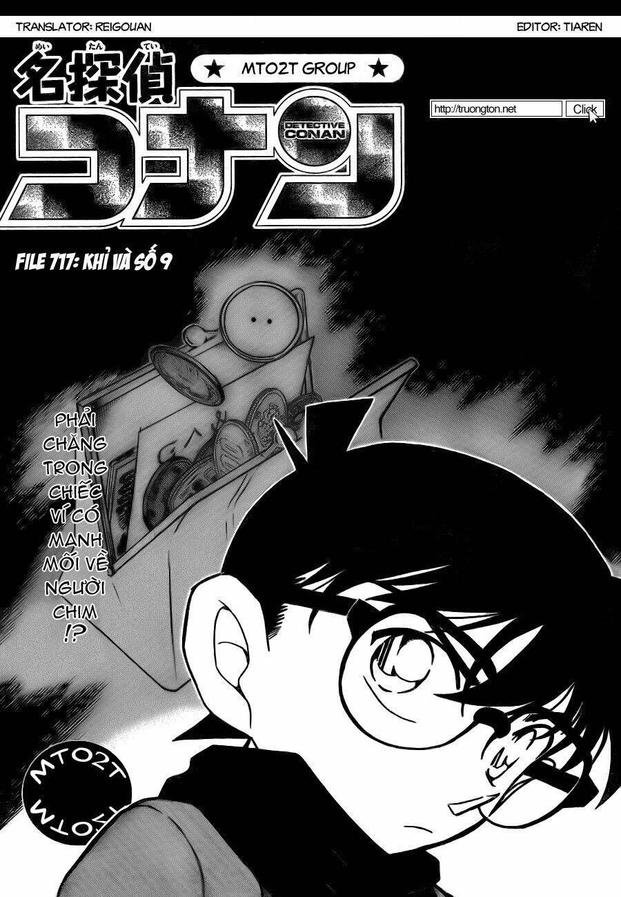 Thám Tử Conan Chap 717 bản đẹp, load nhanh