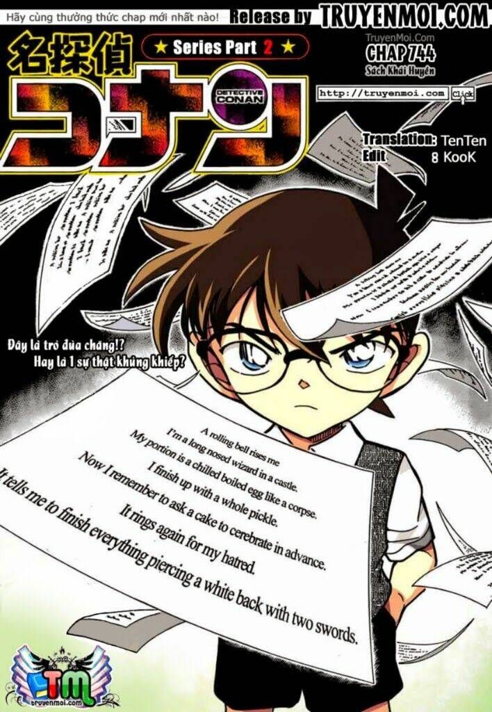 Thám Tử Conan Chap 744 – Trở lại và lợi hại hơn xưa